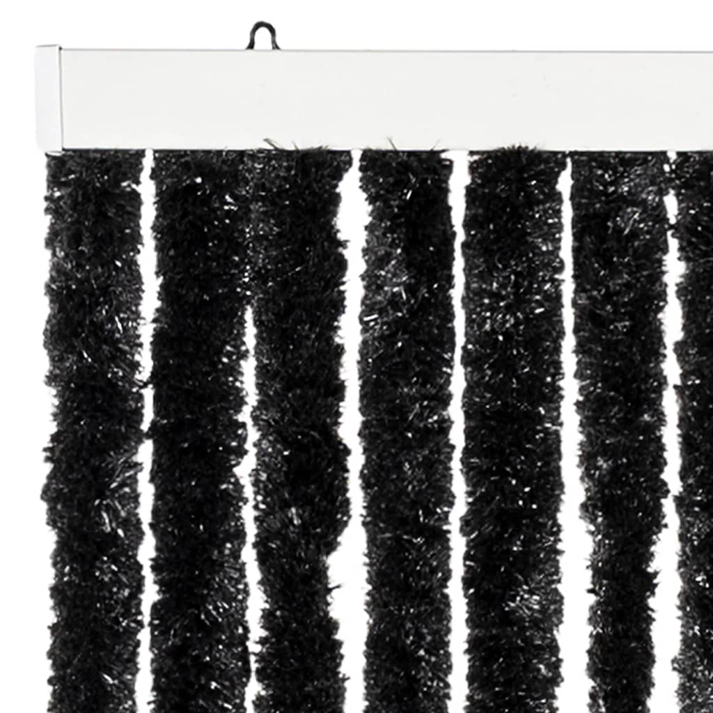 vidaXL Fly Curtain Anthracite 100x200 cm Chenille 4