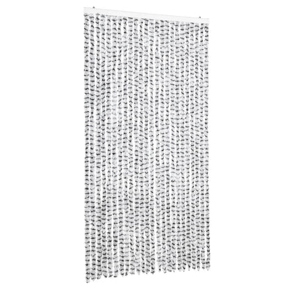 vidaXL Fly Curtain Light Grey and Dark Grey 100x200 cm Chenille 2