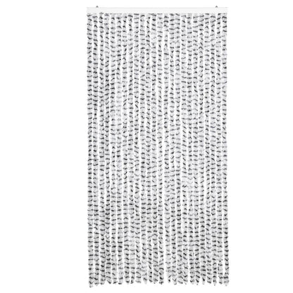 vidaXL Fly Curtain Light Grey and Dark Grey 100x200 cm Chenille 3