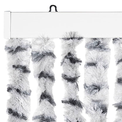 vidaXL Fly Curtain Light Grey and Dark Grey 100x200 cm Chenille 4