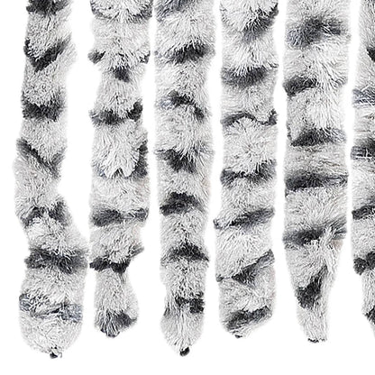 vidaXL Fly Curtain Light Grey and Dark Grey 100x200 cm Chenille 6