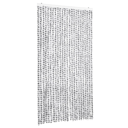 vidaXL Fly Curtain Light Grey and Dark Grey 100x230 cm Chenille 2