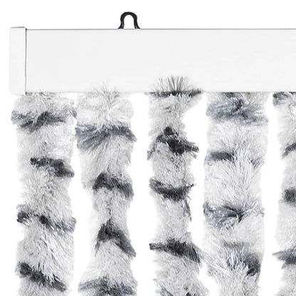 vidaXL Fly Curtain Light Grey and Dark Grey 100x230 cm Chenille 4