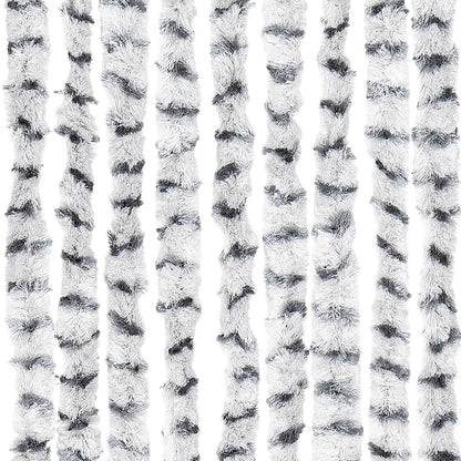 vidaXL Fly Curtain Light Grey and Dark Grey 100x230 cm Chenille 5