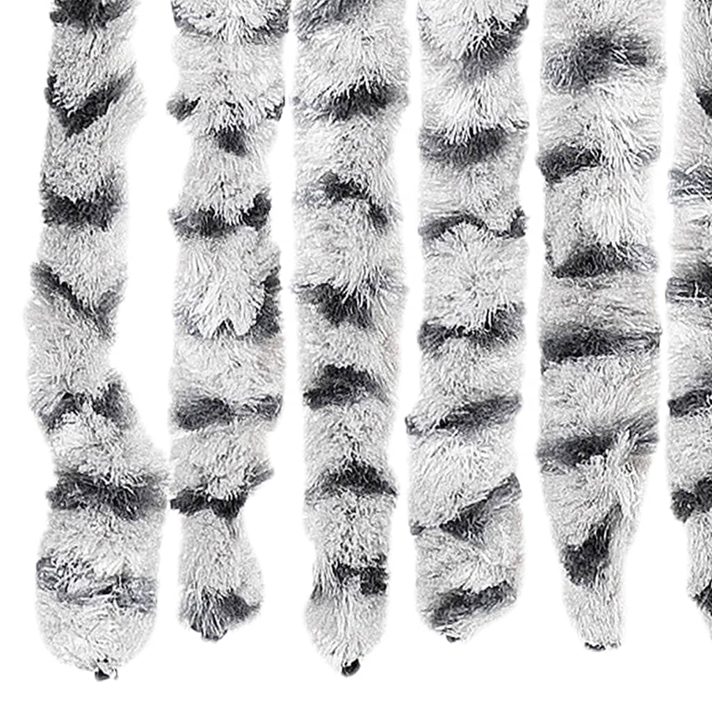 vidaXL Fly Curtain Light Grey and Dark Grey 100x230 cm Chenille 6
