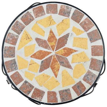 vidaXL Plant Stands 3 pcs Terracotta and White Ceramic 5