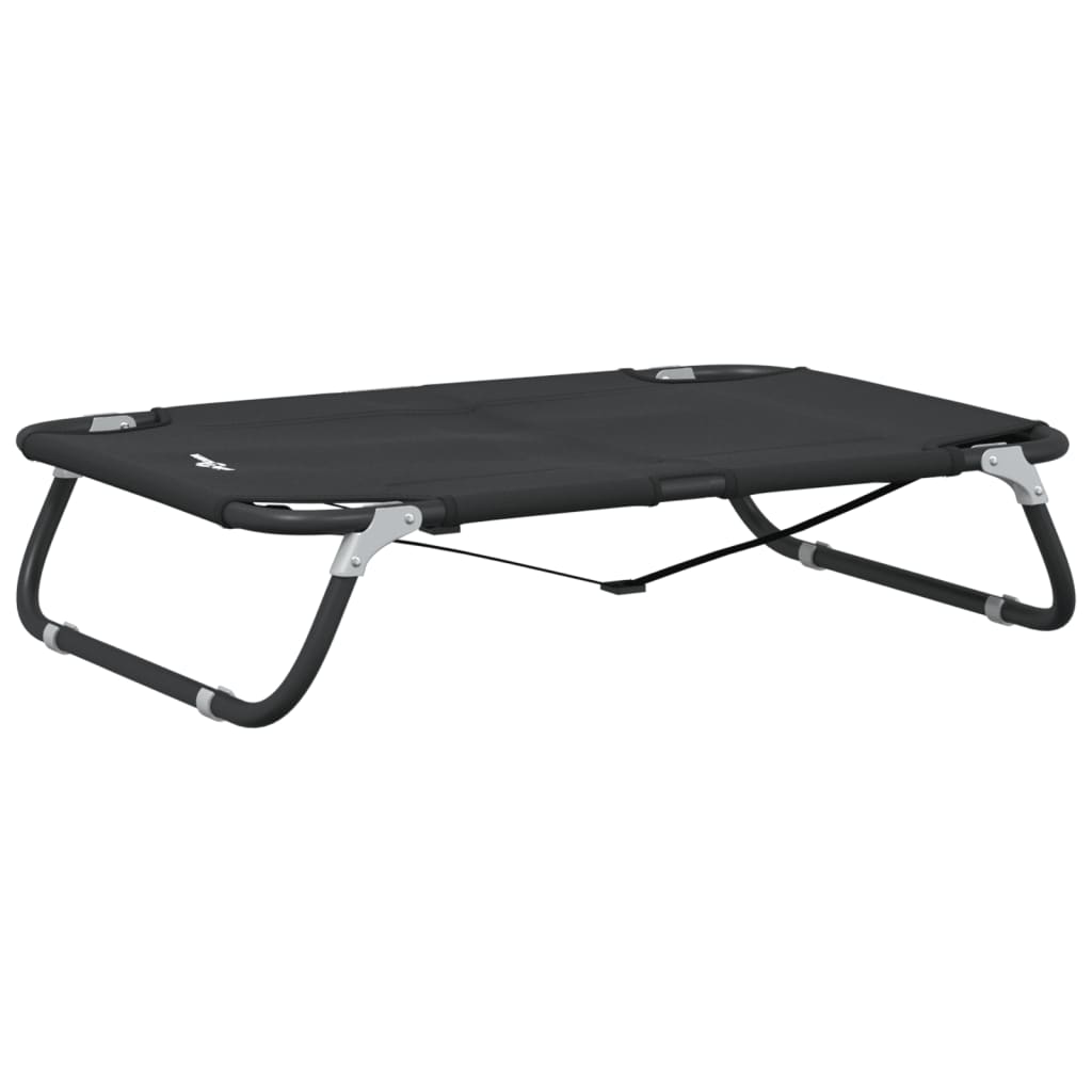 vidaXL Dog Bed Foldable Anthracite Oxford Fabric and Steel 2