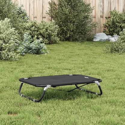 vidaXL Dog Bed Foldable Anthracite Oxford Fabric and Steel 5