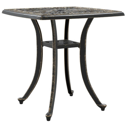 vidaXL Garden Table Bronze 53x53x53 cm Cast Aluminium 2