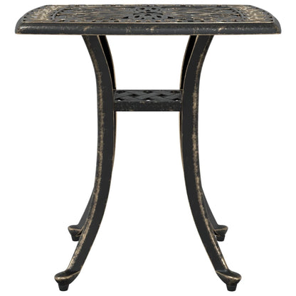 vidaXL Garden Table Bronze 53x53x53 cm Cast Aluminium 5