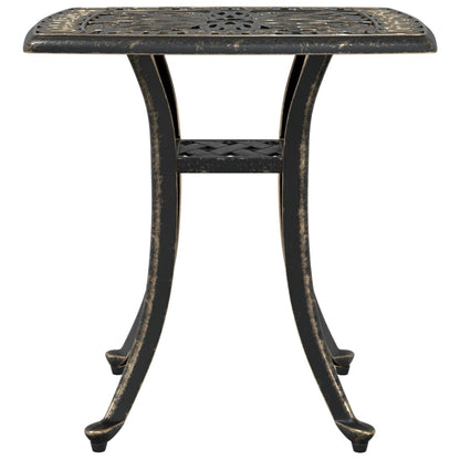 vidaXL Garden Table Bronze 53x53x53 cm Cast Aluminium 6