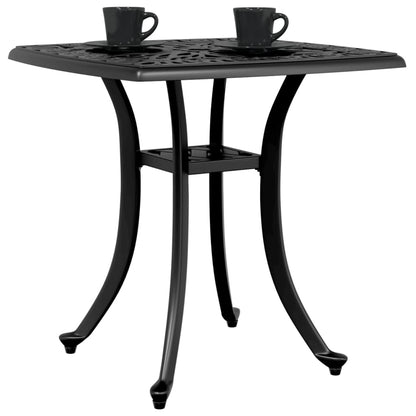 vidaXL Garden Table Black 53x53x53 cm Cast Aluminium 4