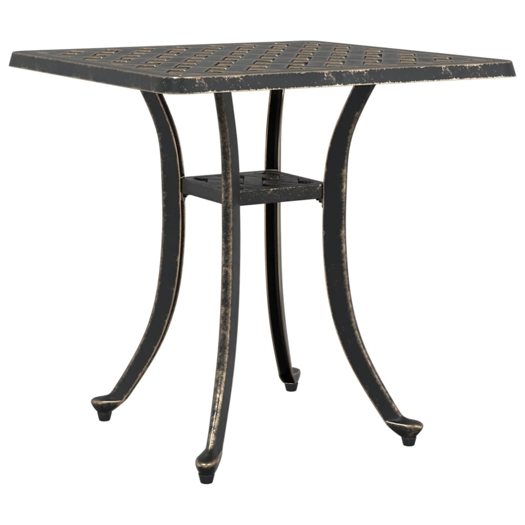 vidaXL Garden Table Bronze 53x53x53 cm Cast Aluminium 2