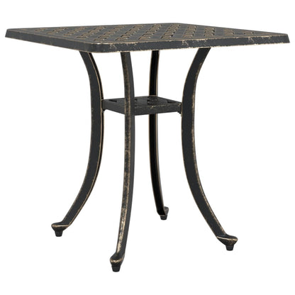 vidaXL Garden Table Bronze 53x53x53 cm Cast Aluminium 2