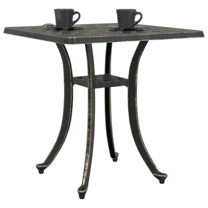 vidaXL Garden Table Bronze 53x53x53 cm Cast Aluminium 4
