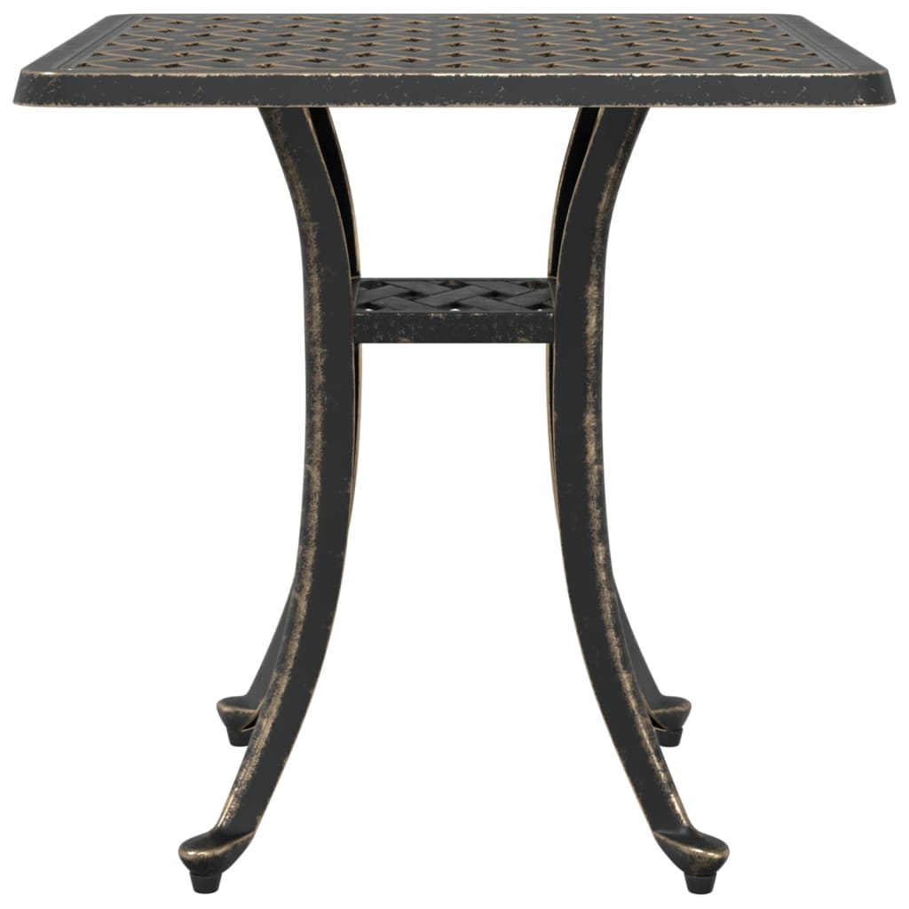 vidaXL Garden Table Bronze 53x53x53 cm Cast Aluminium 5