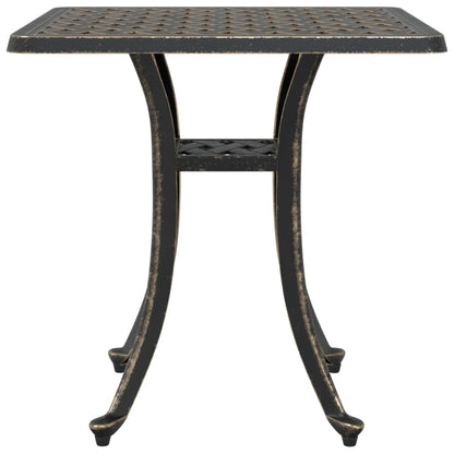 vidaXL Garden Table Bronze 53x53x53 cm Cast Aluminium 5