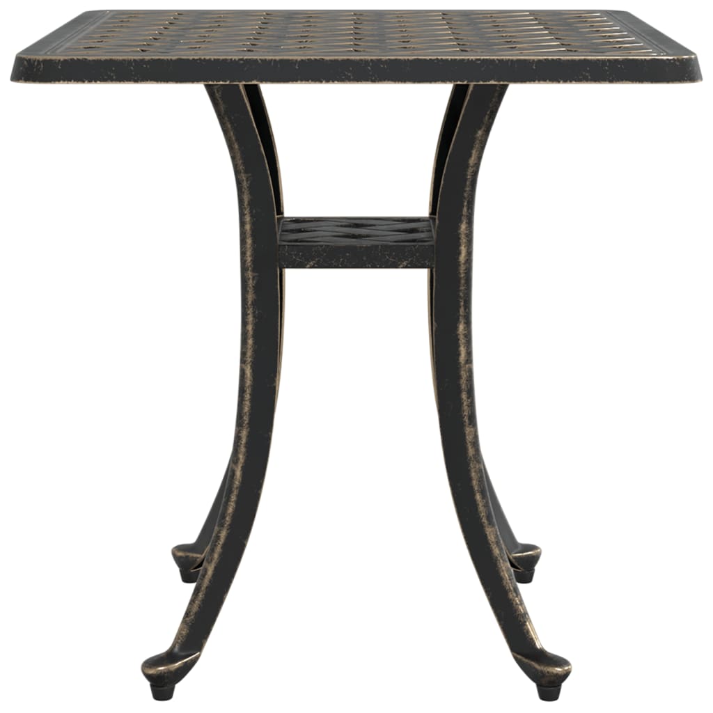 vidaXL Garden Table Bronze 53x53x53 cm Cast Aluminium 6