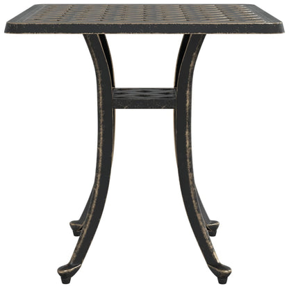 vidaXL Garden Table Bronze 53x53x53 cm Cast Aluminium 6