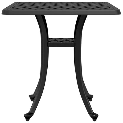 vidaXL Garden Table | Black | Cast Aluminium | Medium |  Durable  | Garden Table 6