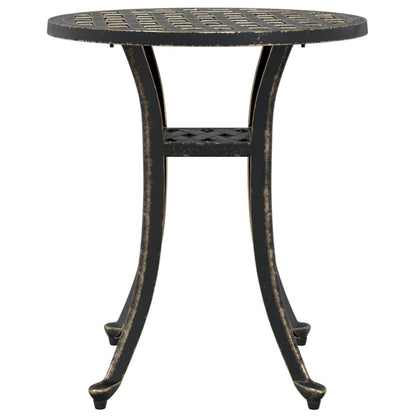 vidaXL Garden Table Bronze Ø48x53 cm Cast Aluminium 6