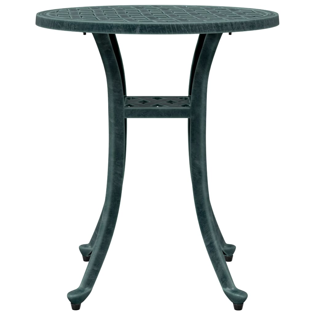 vidaXL Garden Table Green Ø48x53 cm Cast Aluminium 5