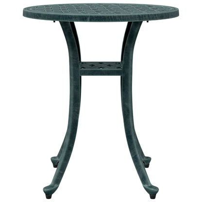 vidaXL Garden Table Green Ø48x53 cm Cast Aluminium 5