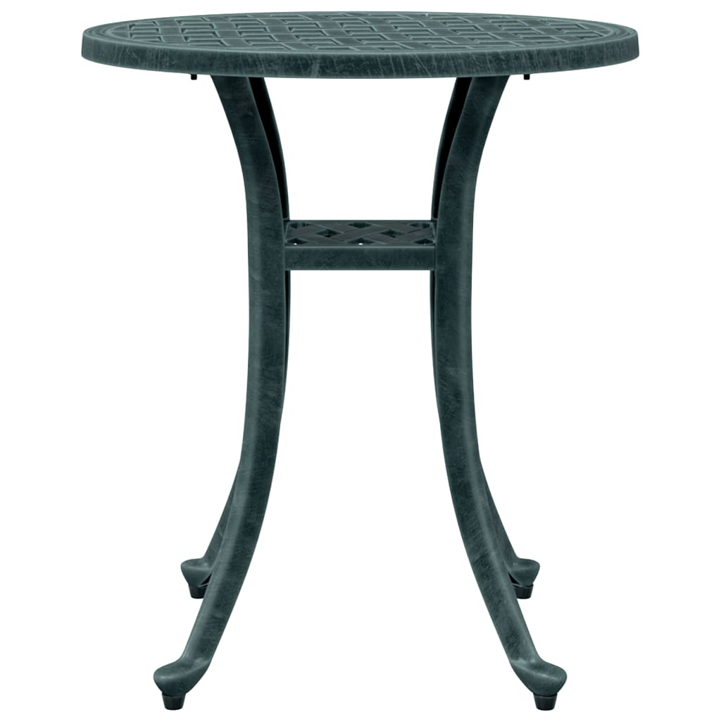 vidaXL Garden Table Green Ø48x53 cm Cast Aluminium 6