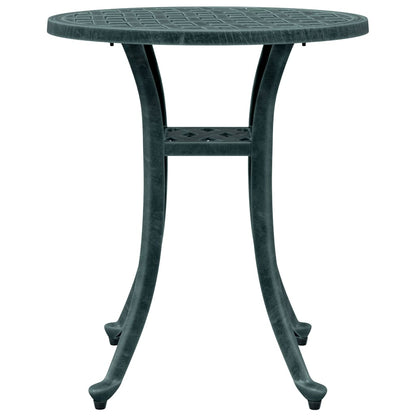 vidaXL Garden Table Green Ø48x53 cm Cast Aluminium 6