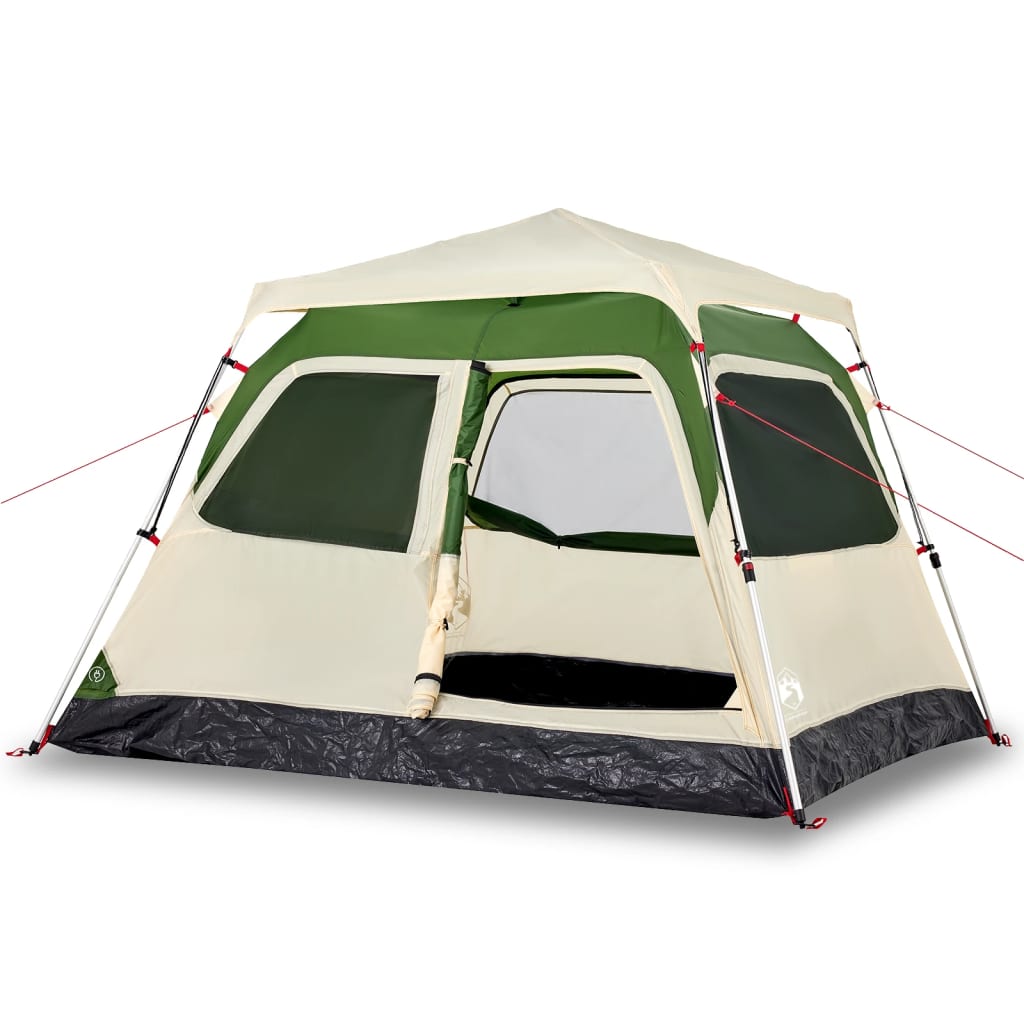 Family Tent Dome Quick Release Green 4-person