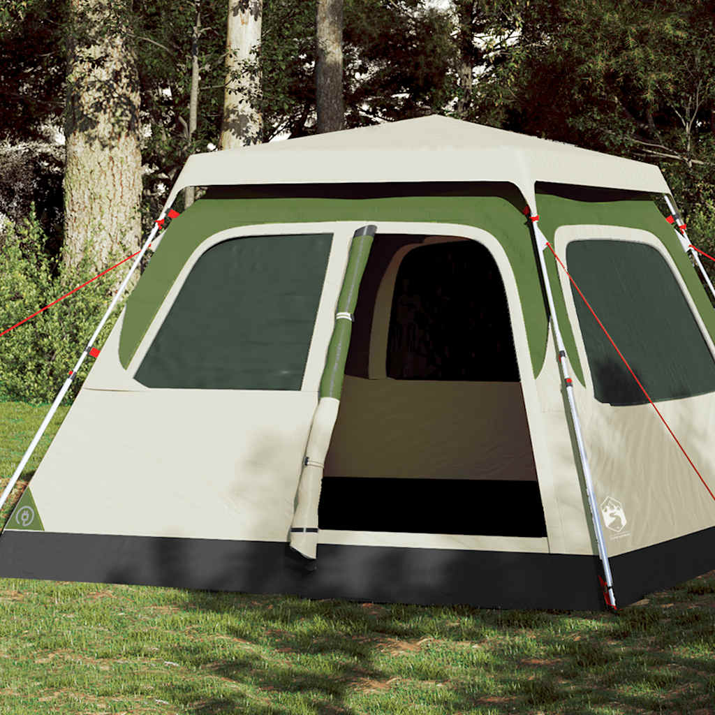 Family Tent Dome Quick Release Green 6-Person