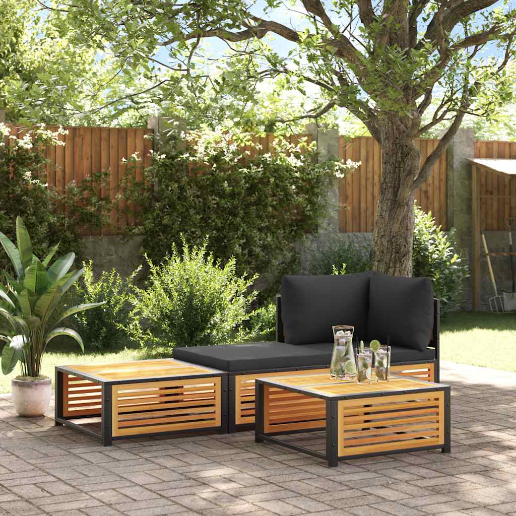vidaXL Garden Table 68x68x30 cm Solid Wood Acacia 3