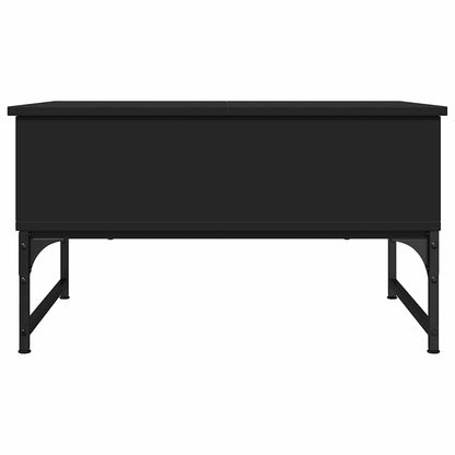 vidaXL Coffee Table Black 70x50x40 cm Engineered Wood and Metal 5