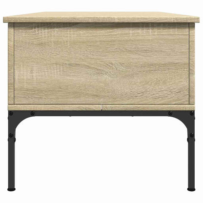 vidaXL Coffee Table Sonoma Oak 100x50x45 cm Engineered Wood and Metal 6