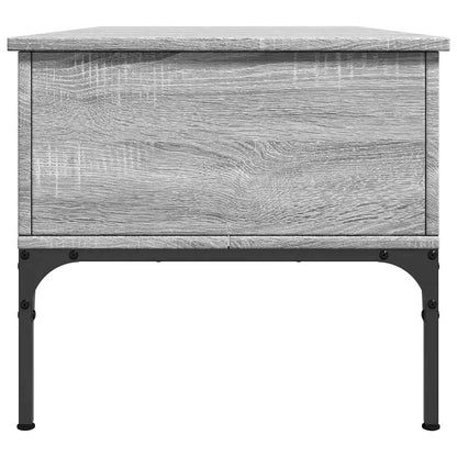 vidaXL Coffee Table Grey Sonoma 100x50x45 cm Engineered Wood and Metal 6
