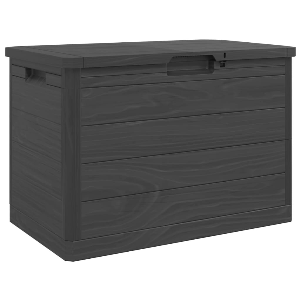 vidaXL Outdoor Cushion Box Anthracite 77.5x44.5x53 cm Polypropylene 2