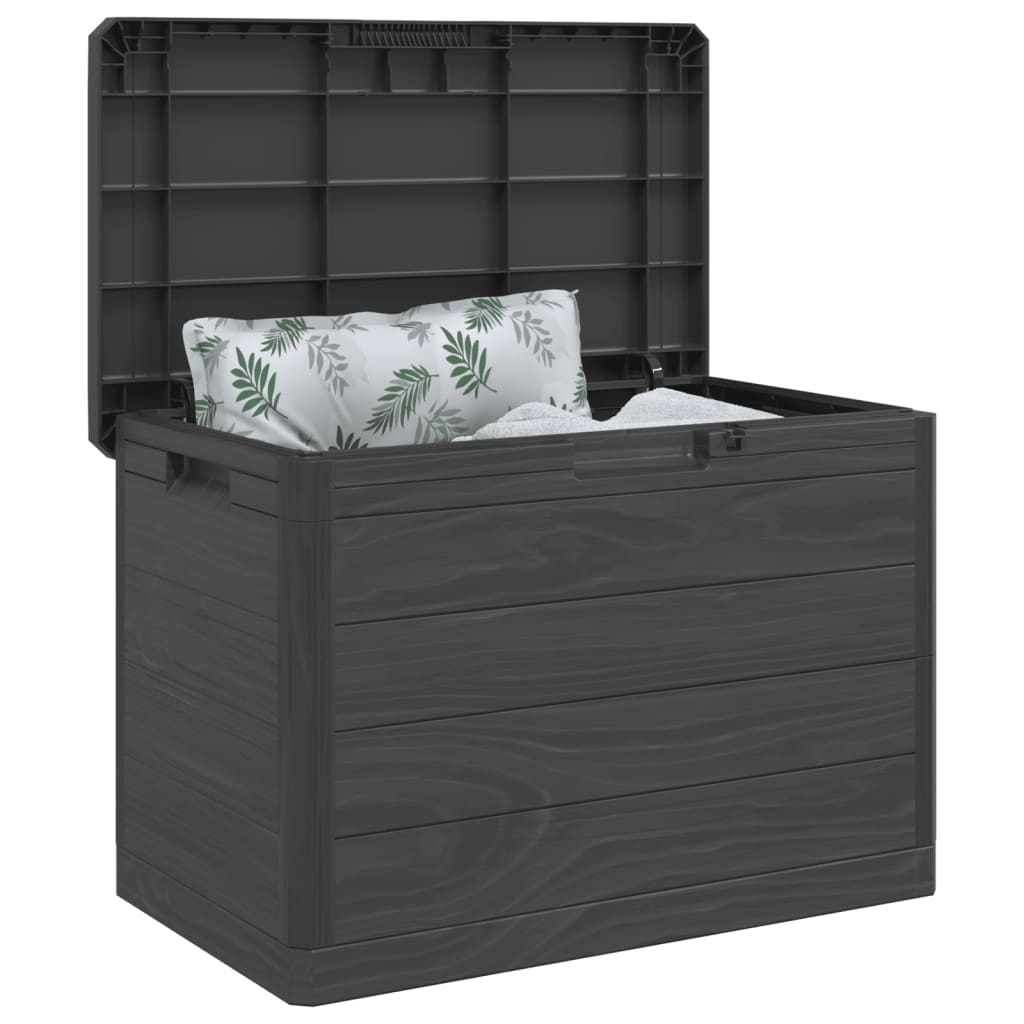 vidaXL Outdoor Cushion Box Anthracite 77.5x44.5x53 cm Polypropylene 4