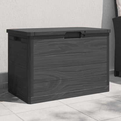 vidaXL Outdoor Cushion Box Anthracite 77.5x44.5x53 cm Polypropylene 1