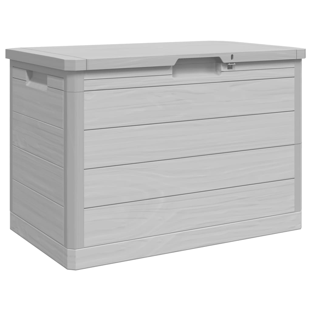 vidaXL Outdoor Cushion Box Grey 77.5x44.5x53 cm Polypropylene 2