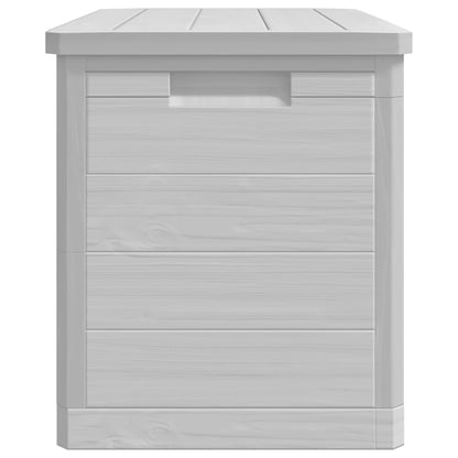 vidaXL Outdoor Cushion Box Grey 77.5x44.5x53 cm Polypropylene 6