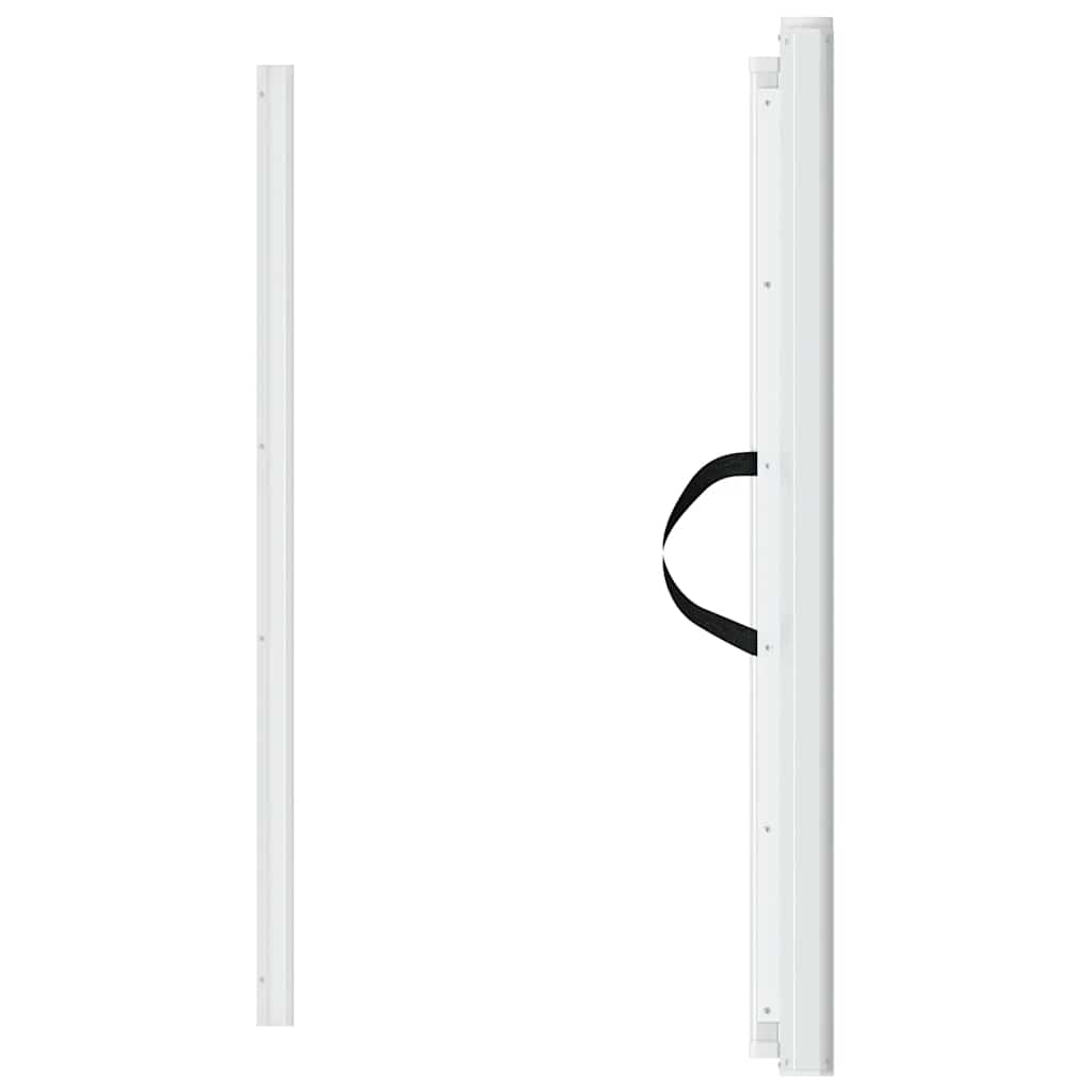 vidaXL Retractable Pet Gate White 102.5x125 cm 4