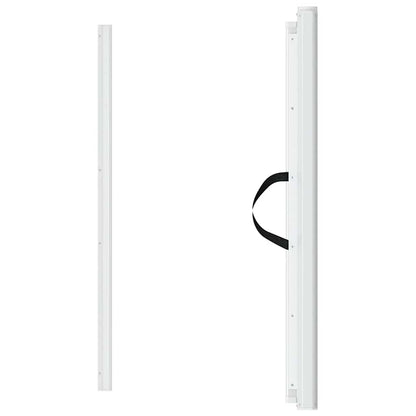 vidaXL Retractable Pet Gate White 102.5x125 cm 4
