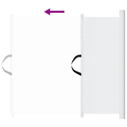 vidaXL Retractable Pet Gate White 102.5x125 cm 5