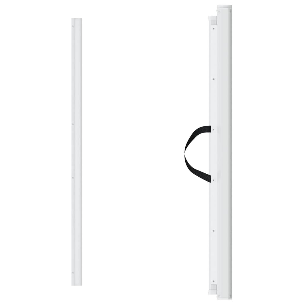 vidaXL Retractable Pet Gate White 117.5x125 cm 4