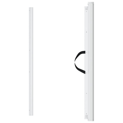 vidaXL Retractable Pet Gate White 117.5x125 cm 4