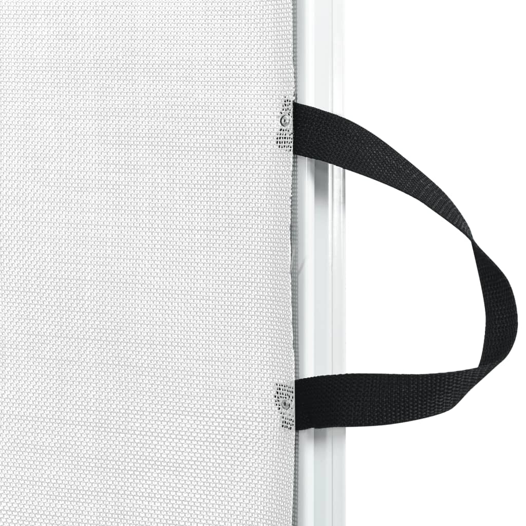vidaXL Retractable Pet Gate White 117.5x125 cm 6