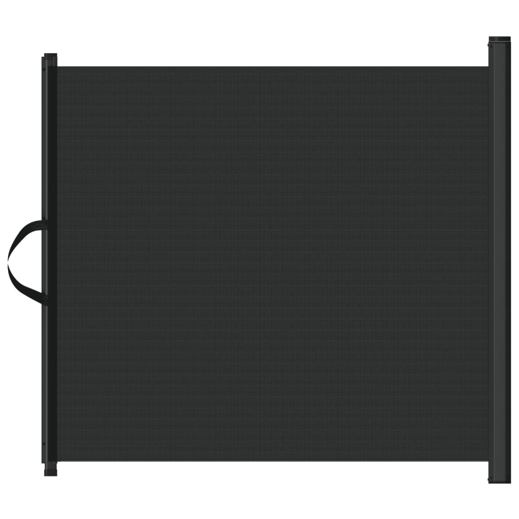 vidaXL Retractable Pet Gate Black 117.5x125 cm 2