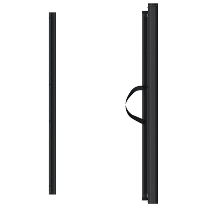 vidaXL Retractable Pet Gate Black 117.5x125 cm 4