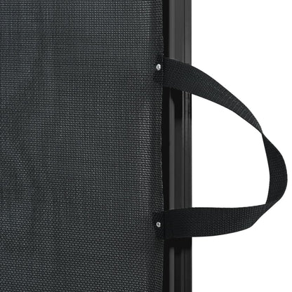 vidaXL Retractable Pet Gate Black 117.5x125 cm 6