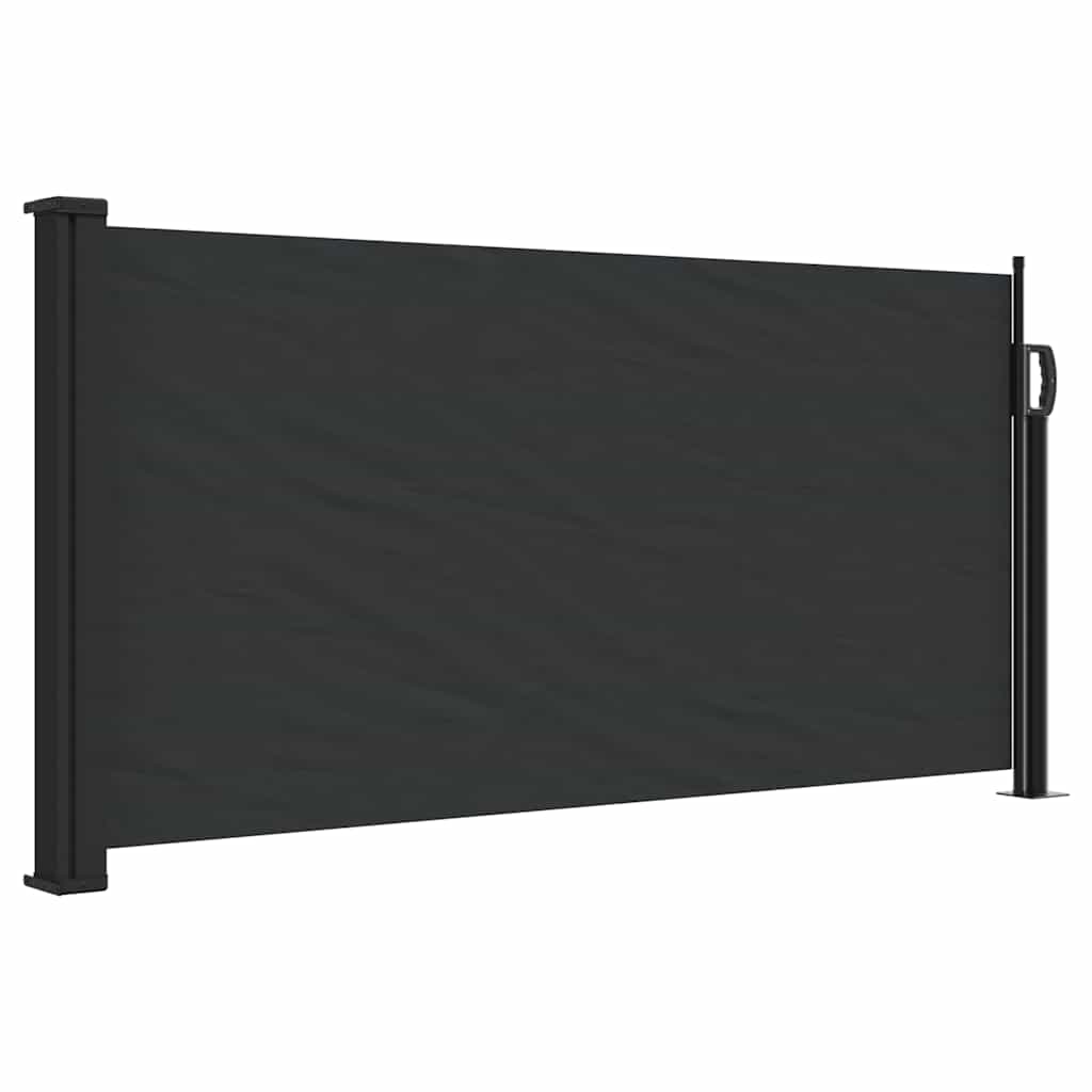 vidaXL Retractable Side Awning Black 100x300 cm 2
